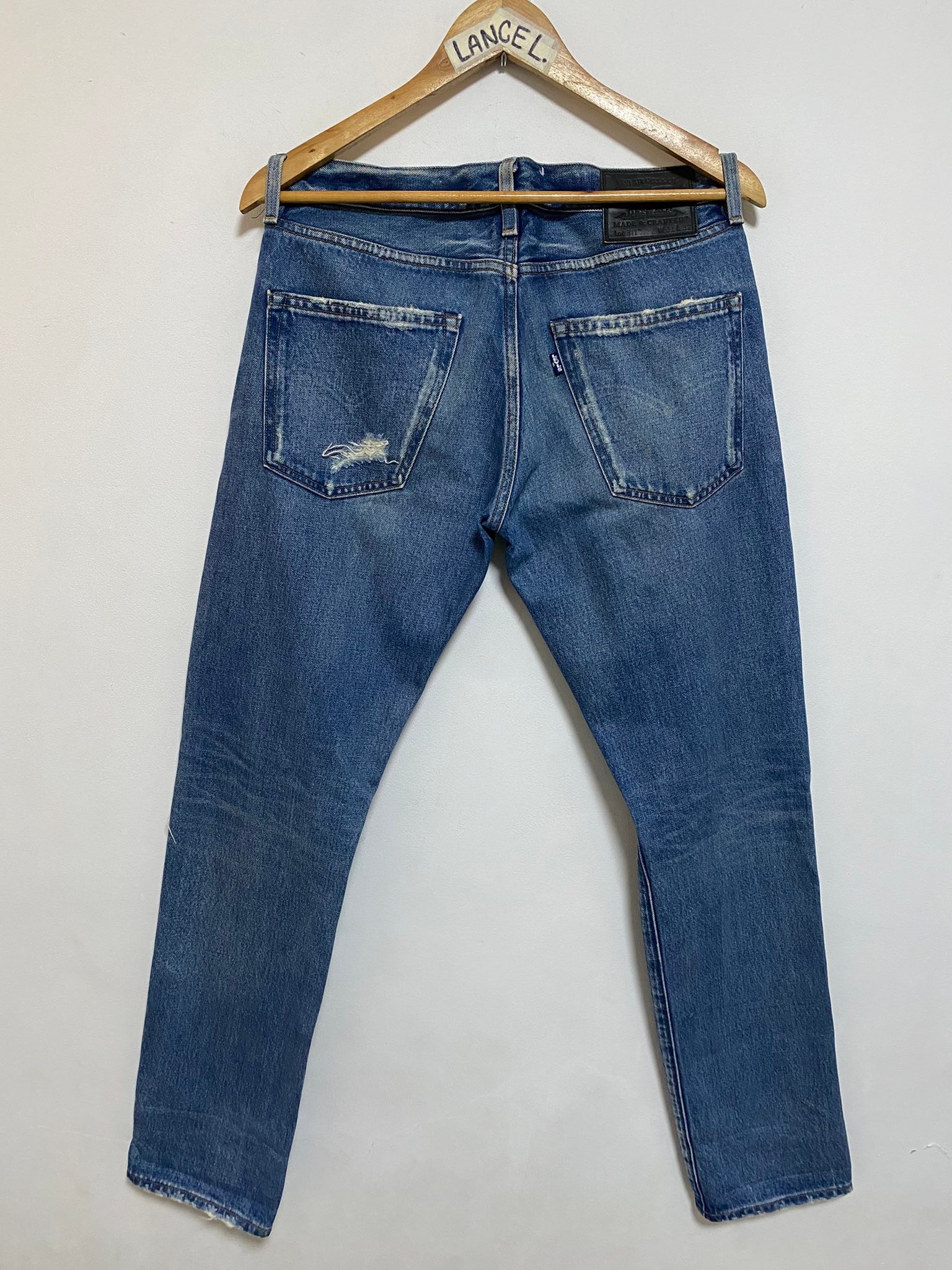 Levis 511 Made&Crafted Ripped Jeans Made in Japan W31 L32 31-32x42 