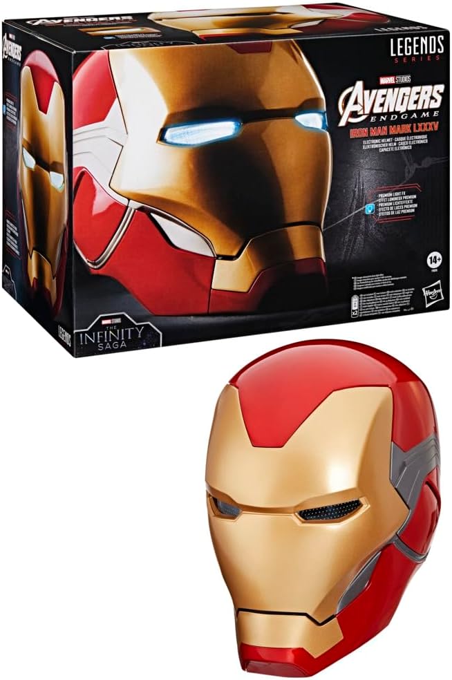 hero helmet co iron man helmet Voice Control MK5 Electronic Cosplay Experience the futuristic feel of an AI assistant responding to your commands Iron Hero MK5 Gold Motorized