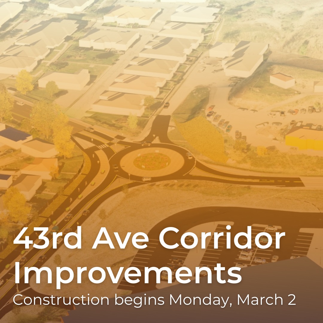 City - Heads up, motorists!🚗 Construction on the 43rd Avenue Corridor ...