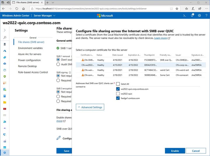 Pinoy - SMB over QUIC: A Secure way to do 