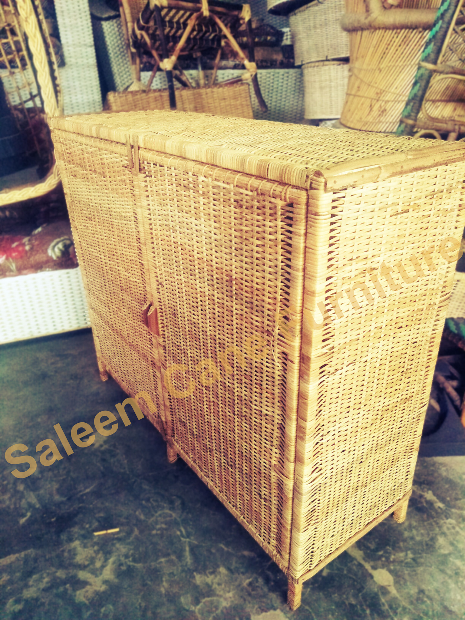 New Cane Shelf & Shoe Rack... - Saleem Cane Furniture