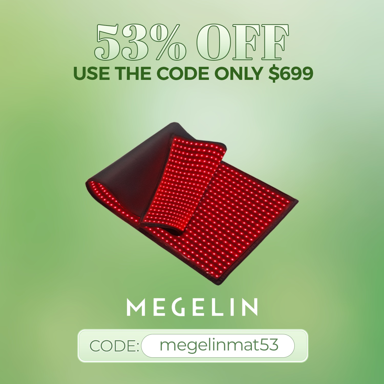 Megelin - ? Save $600 on Megelin Red & Infrared Light Therapy Mat 