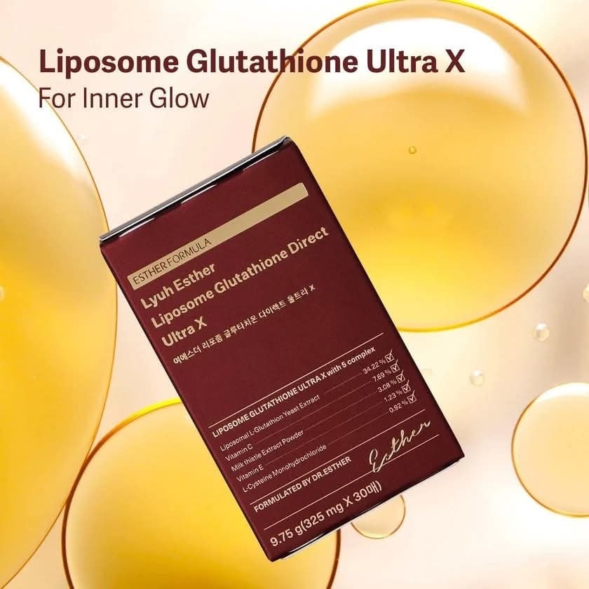 Inner beauty starts from within ✨ These glutathione strips from Esther Formula literally melt on your tongue and help brighten your skin from the inside out. With liposome technology, your body absorbs