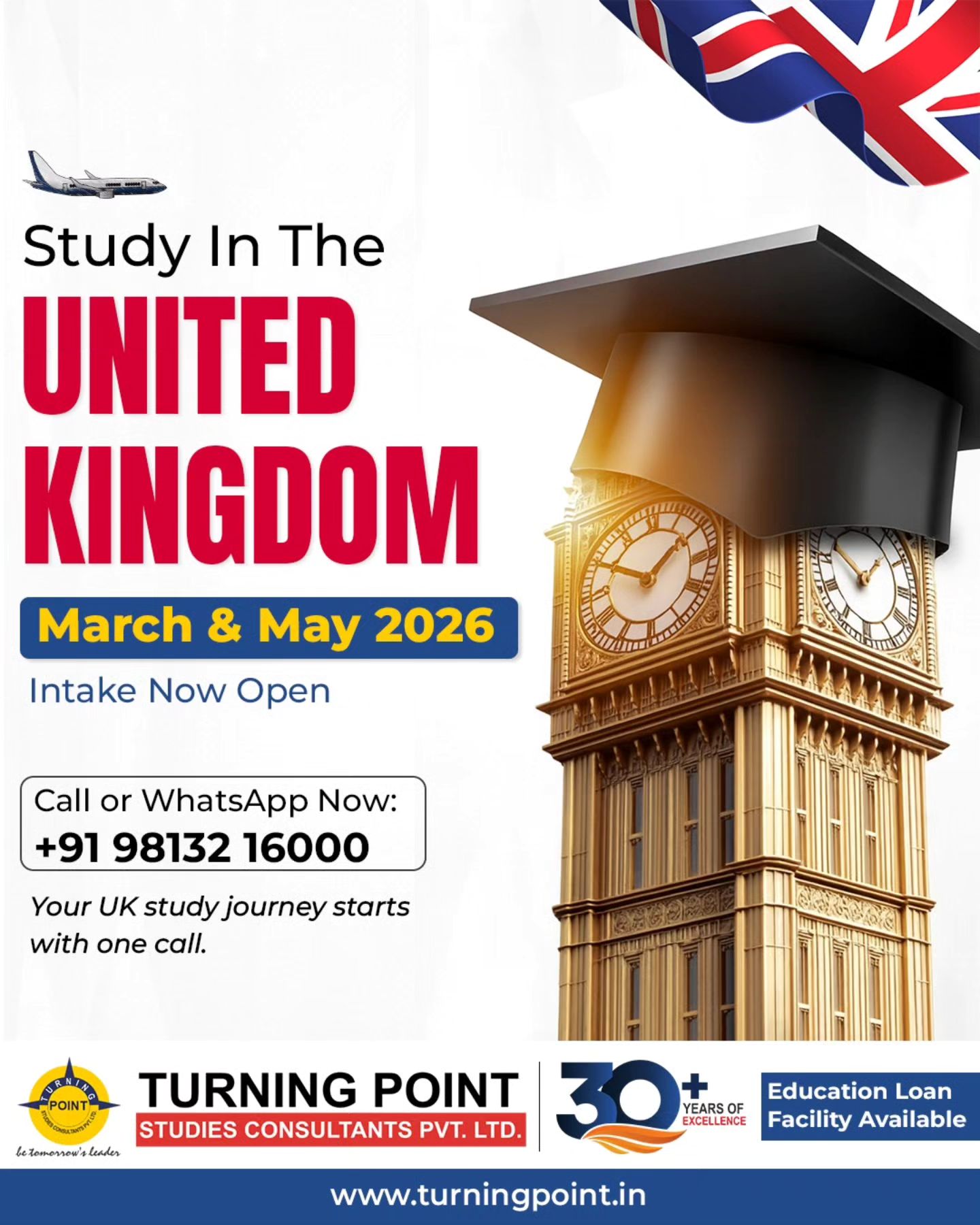Turning - Dreaming of studying in the UK? March & May 2026 intakes are ...
