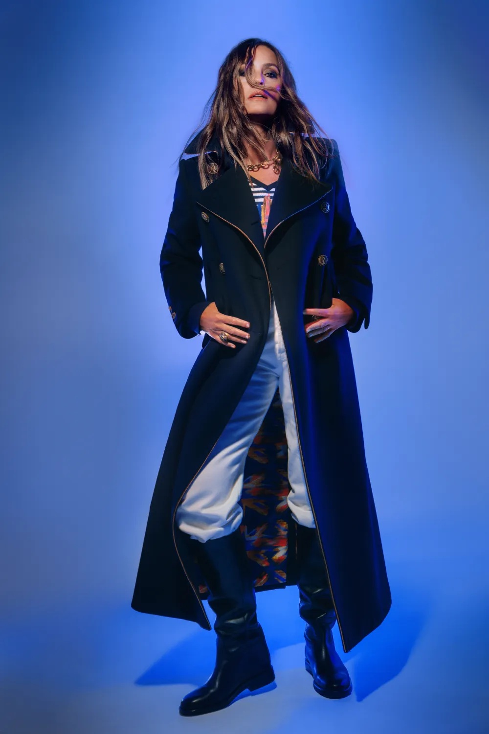 定価33万 GUCCI Frida Giannini期 スーツ ネイビー Yasmin in a piece designed by Frida Giannini, former creative