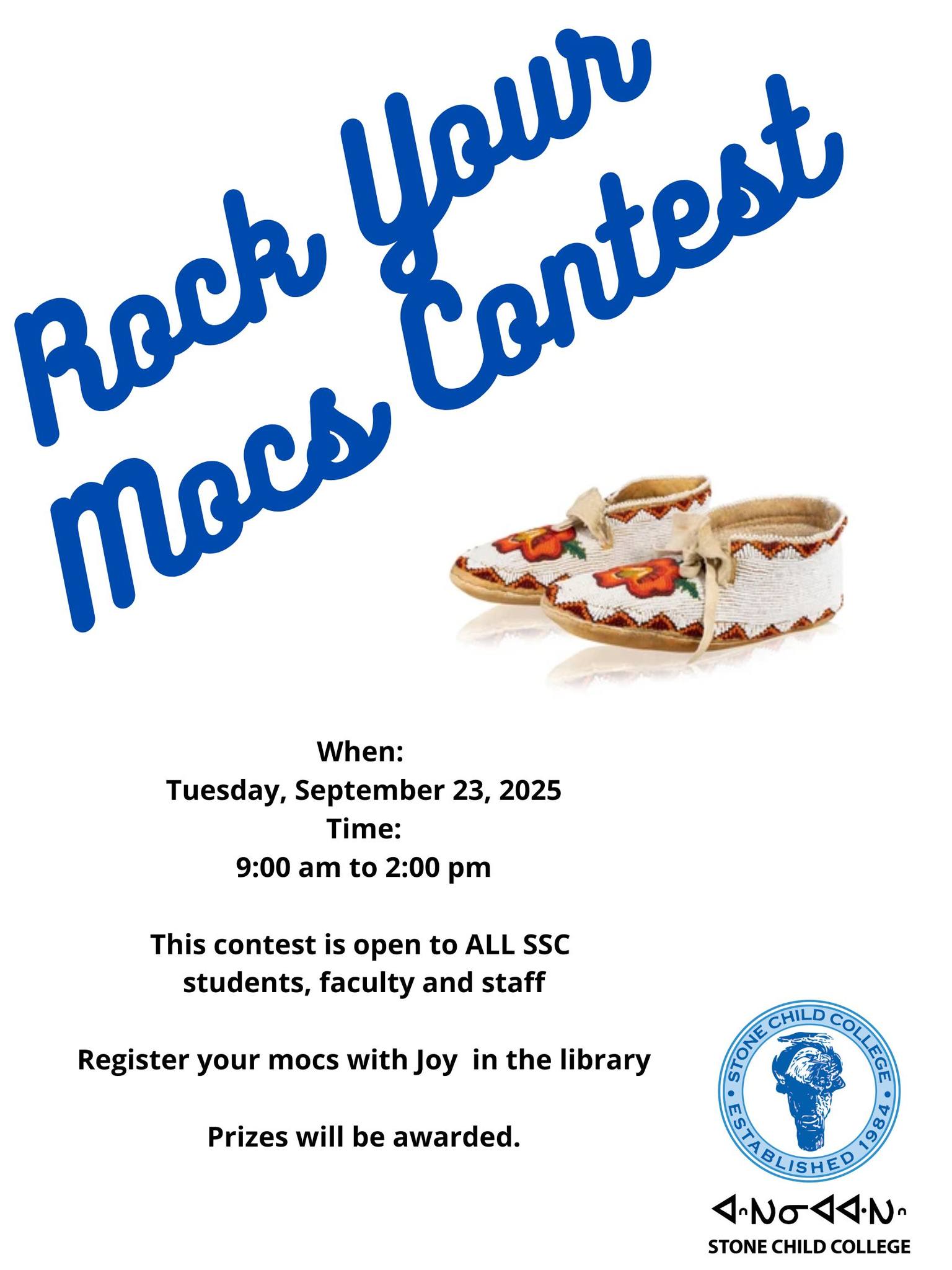 Stone - Please register your Mocs with Joy in the Library on Tuesday ...
