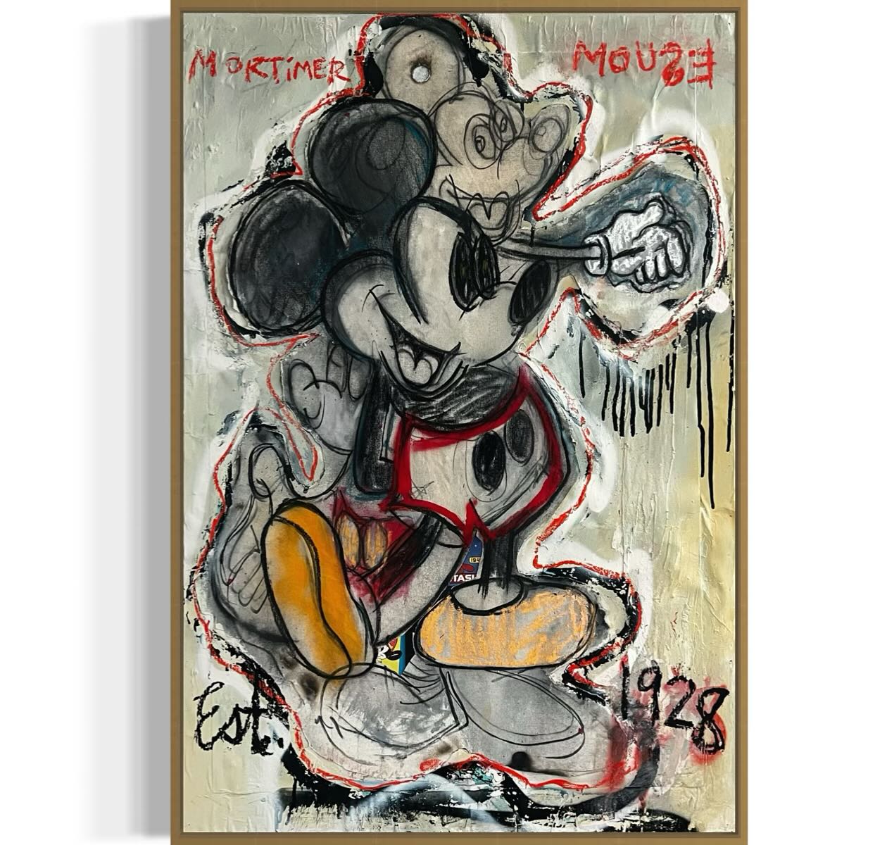 Greaser Mickey art by David Flores at The Outsiders House Museum