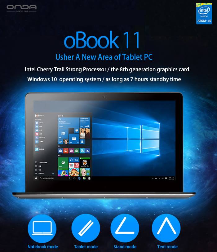 Onda oBook 11 Price - 240, 000 Ks(With Keyborad) Color - Silver