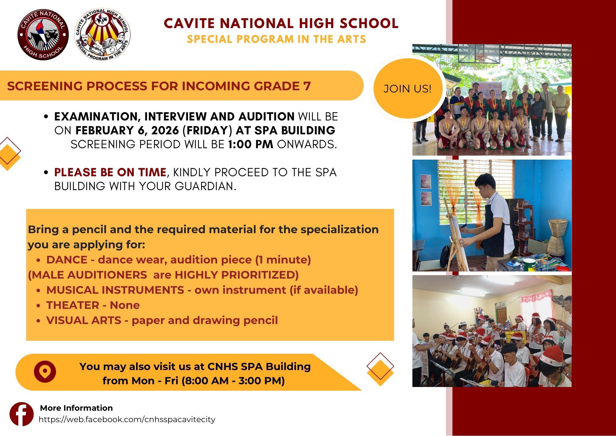 C... - Cavite National High School Special Program in the Arts