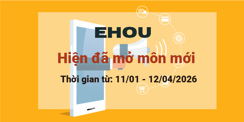 EHOU: Mở môn học tháng 01/2026... - Hỗ trợ học trực tuyến | Facebook