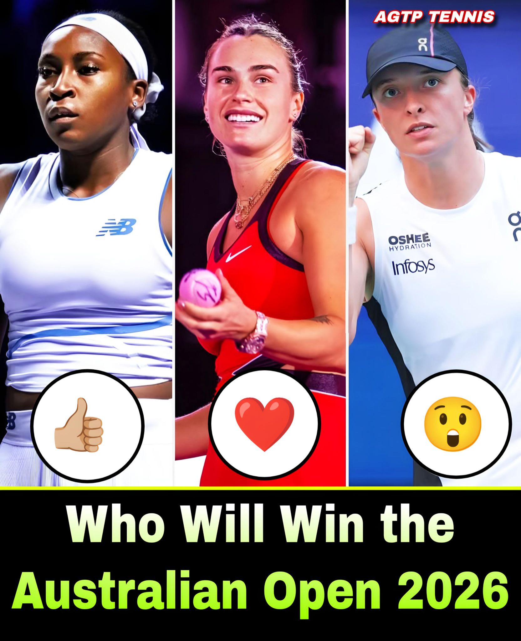 AGTP - Who takes the crown at Australian Open 2026? 🏆🎾 Three champions ...