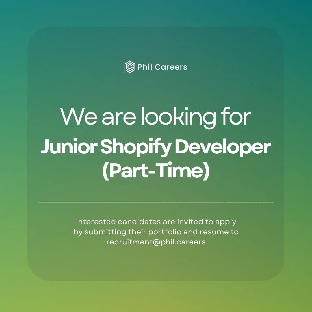Remote BD Jobs | Job Title: Junior Shopify Developer | Facebook