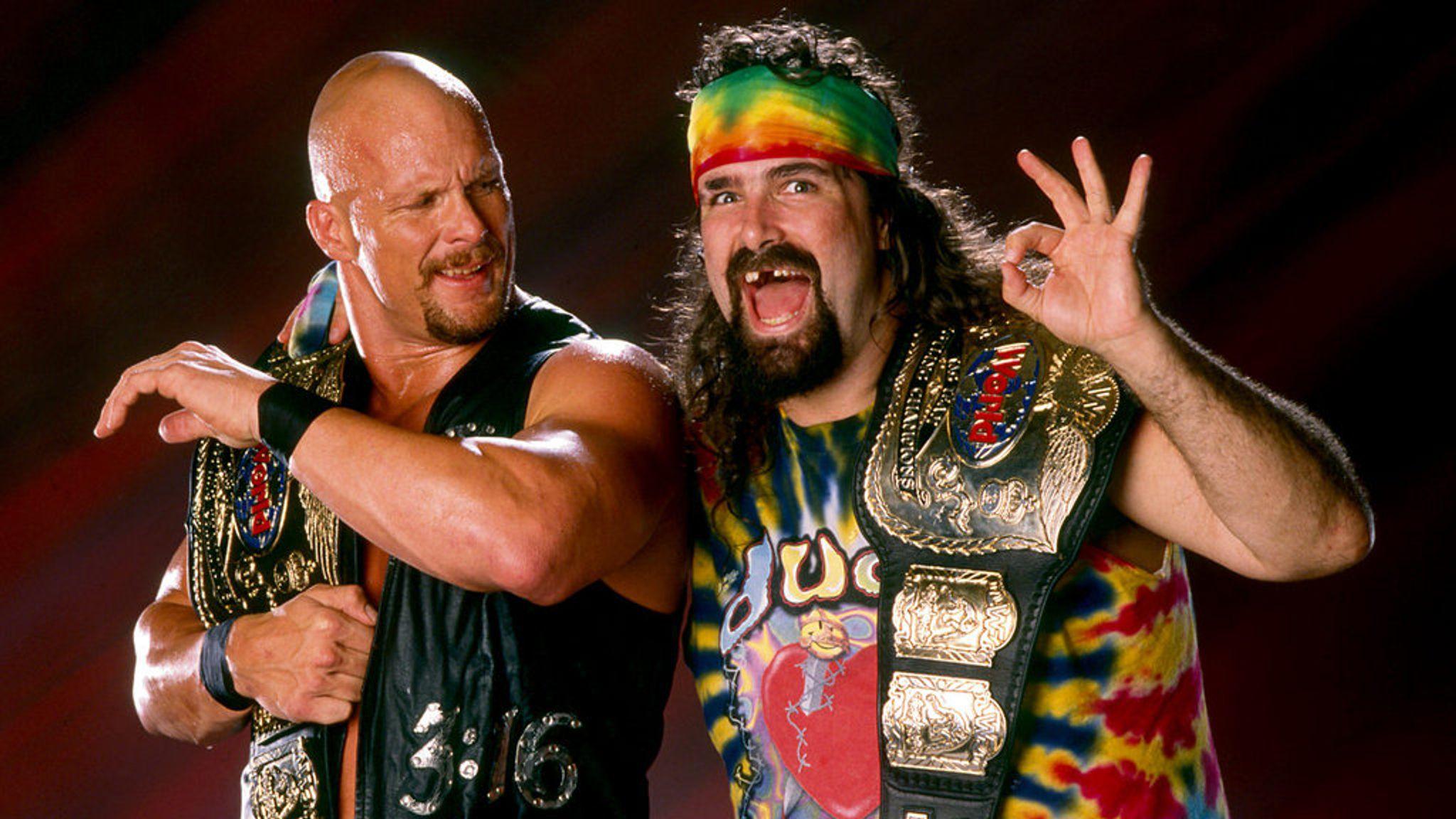 Taker＆triple H＆stone cold It's been 22 years since 