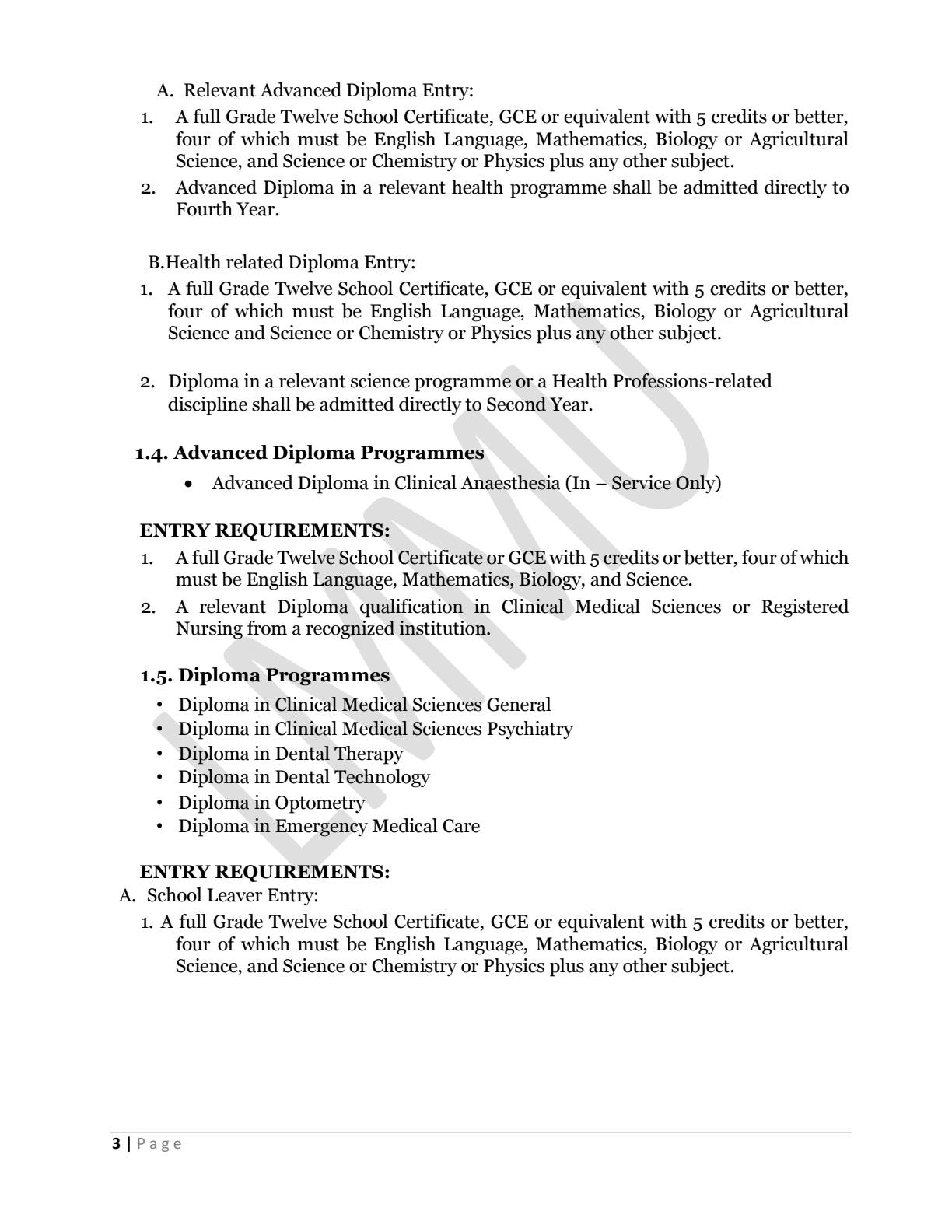 🚨APPLICATIONS FOR ADMISSION UNDER GRADUATE AND POST-GRADUATE TRAINING ...