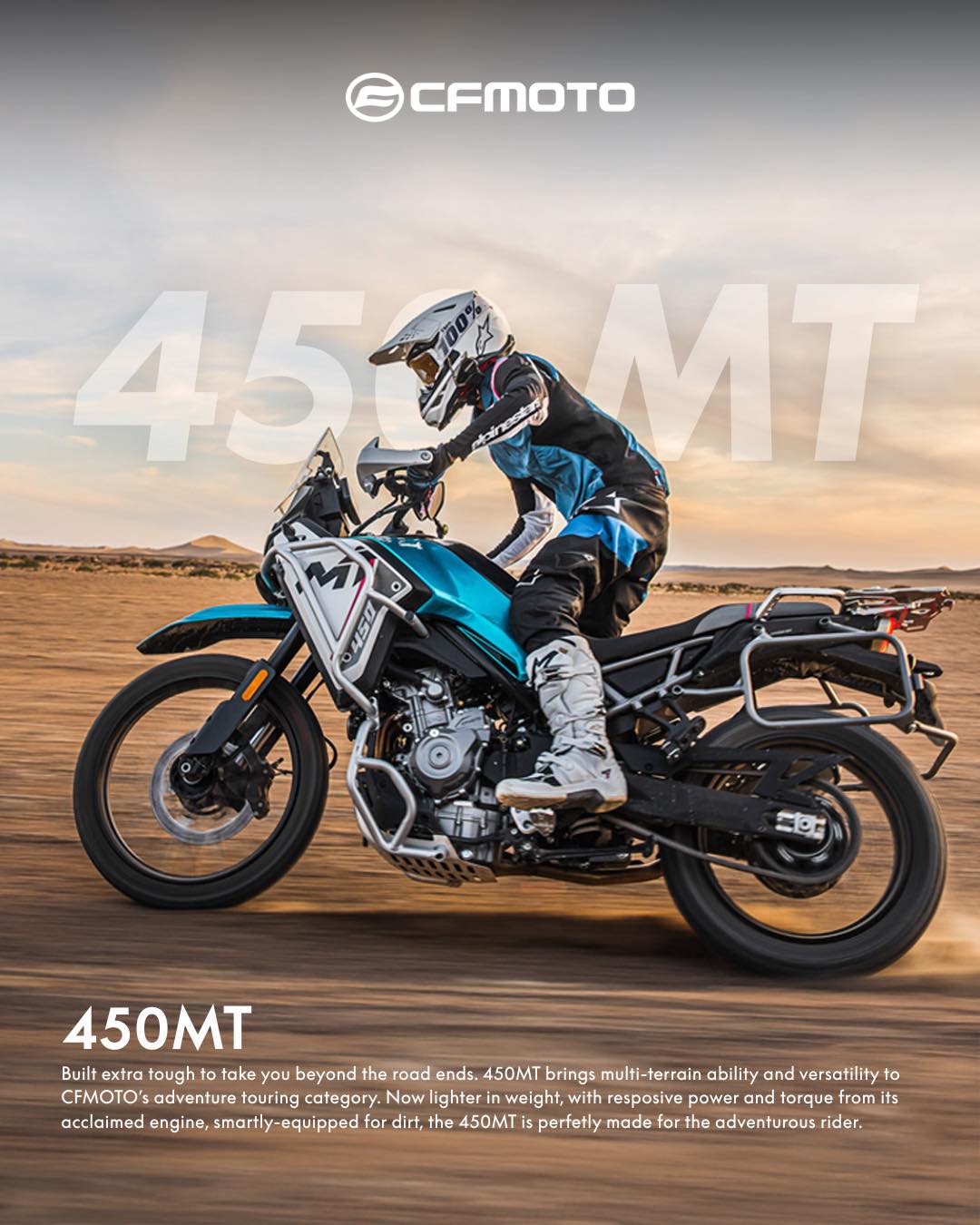 CFMOTO - 🏔 450MT — Built beyond the road ends ⚡ Responsive power ...
