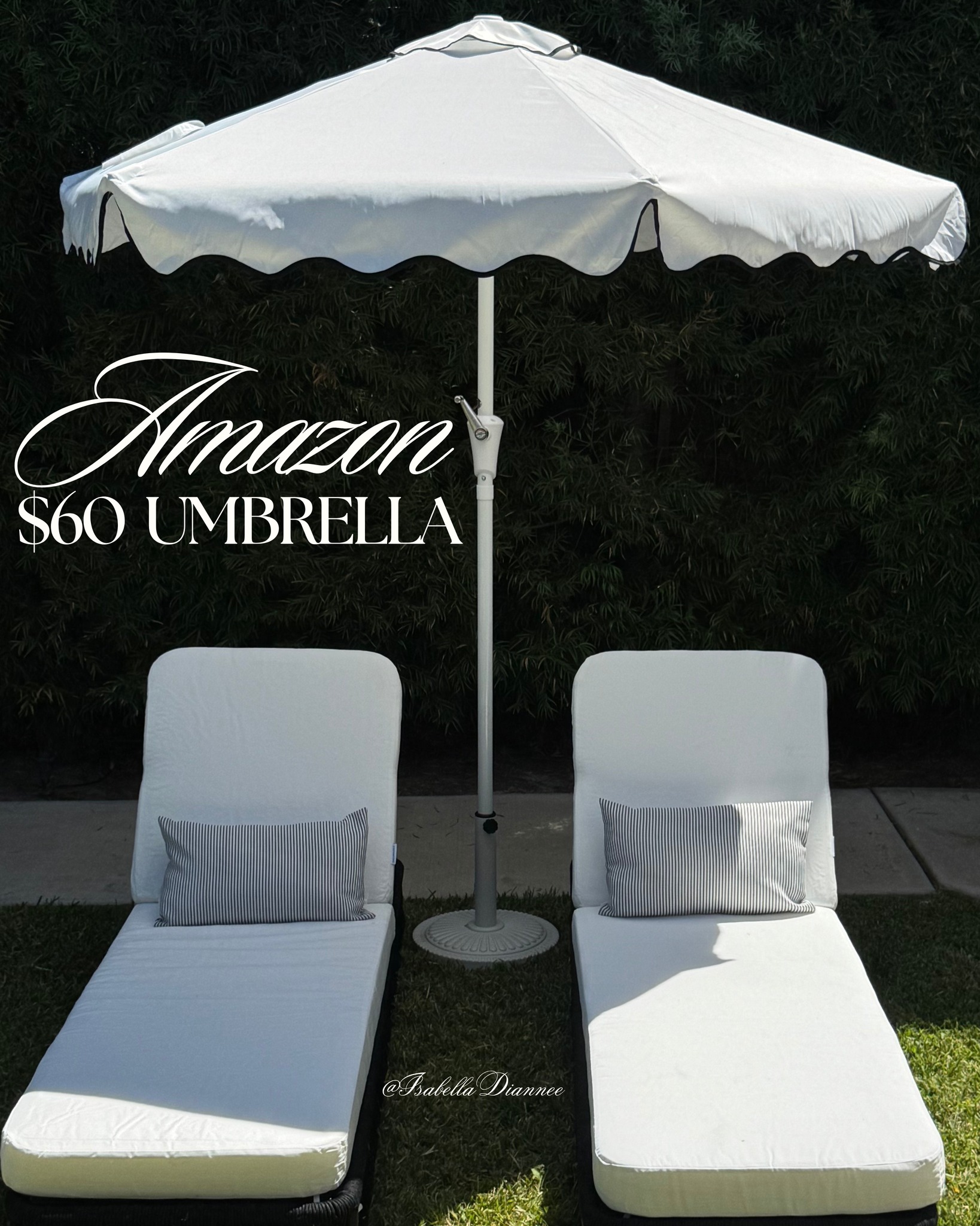 60 patio umbrella Still can't believe this Amazon was only $60 👏 Such an easy way to make a simple outdoor space feel more finished and cozy. Tap Shop Now to check it out! # SGLT40 Laptop Compartment American Tourister Model:7ft SNAPPER SPIN MEDIUM The umbrella with a