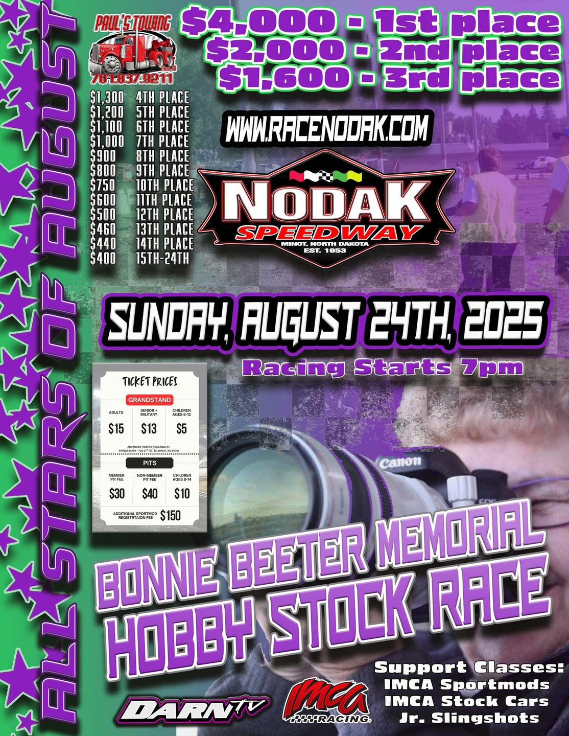 Nodak - Sunday just got exciting – come out to Nodak Speedway and catch ...