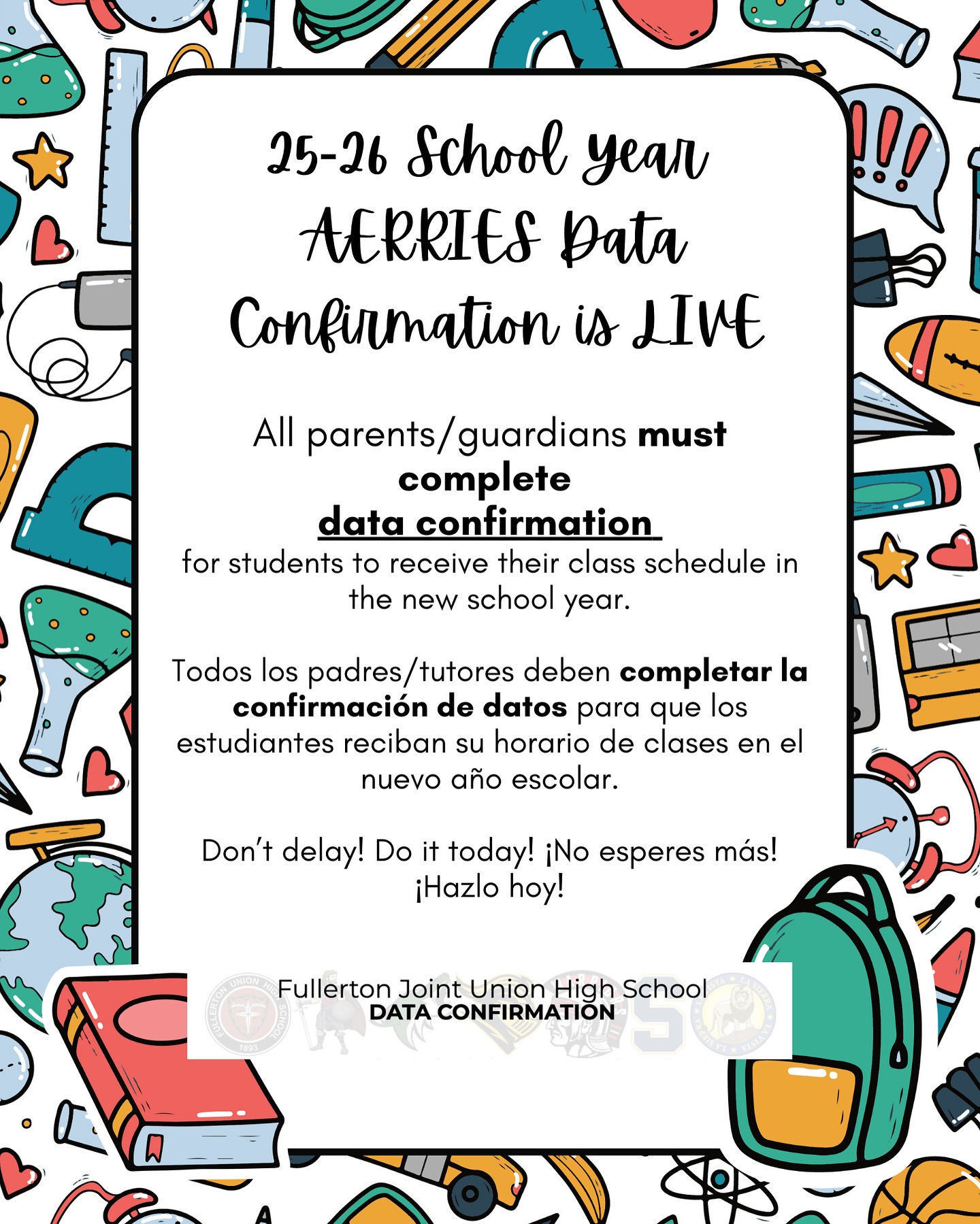 Attention FJUHSD families! Data... - Buena Park High School | Facebook