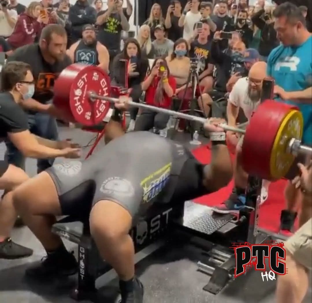 PTC - On the 20th of December 2021, Julius Maddox benched the heaviest ...