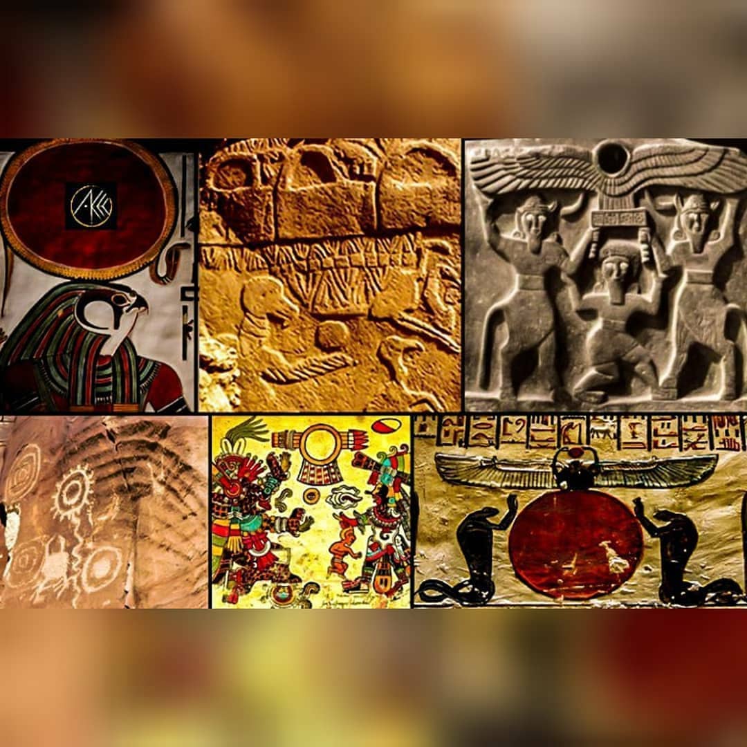 The winged sun, or winged disk, is one... - Annunaki History | Facebook