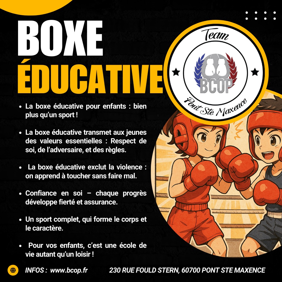 🥊 La boxe éducative fait sa... - BCOP Pont Ste Maxence | Facebook