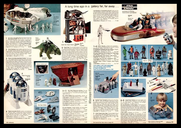 1979 JCPenney Christmas Catalog (pgs. 484-485) Star Wars