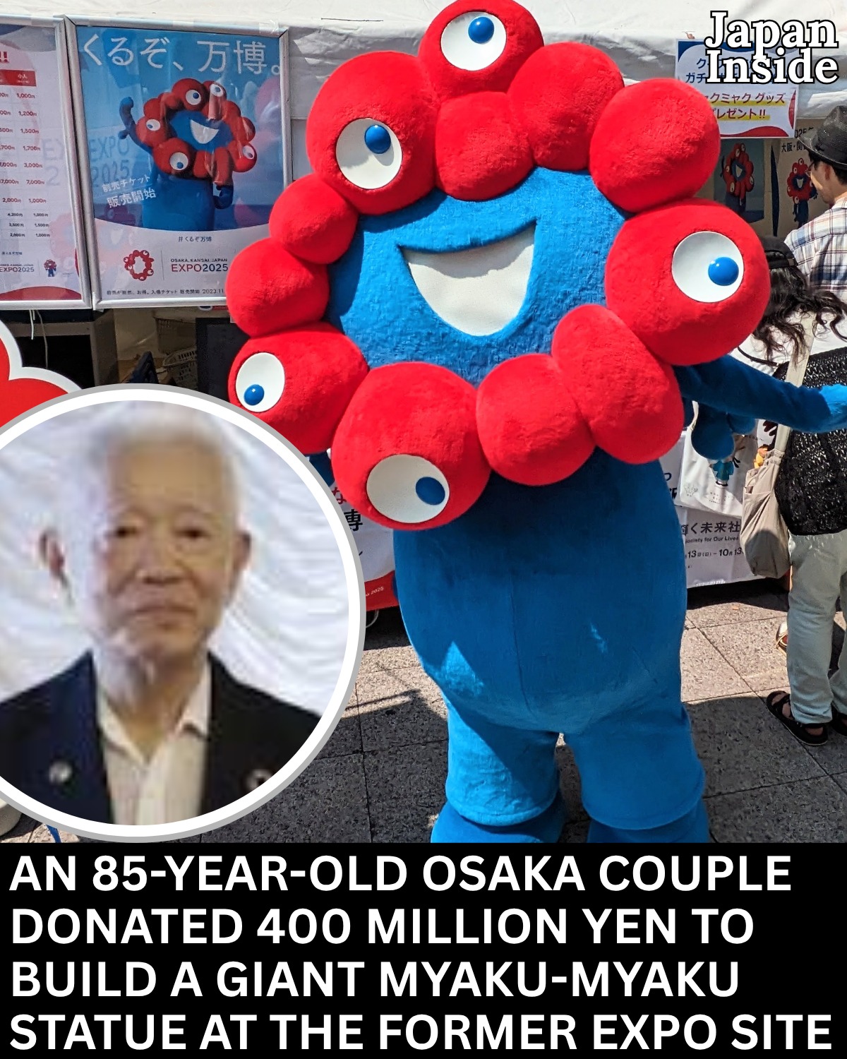 An 85-year-old couple walked into Osaka city hall and handed over