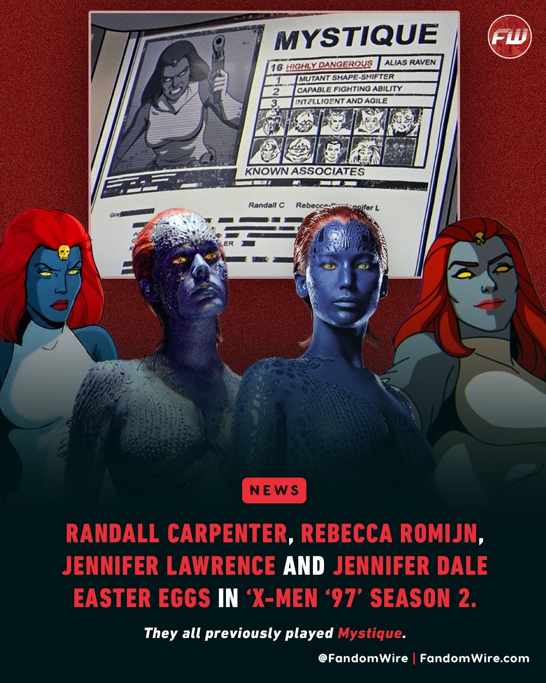 Mystique has been spotted!!! 🔥