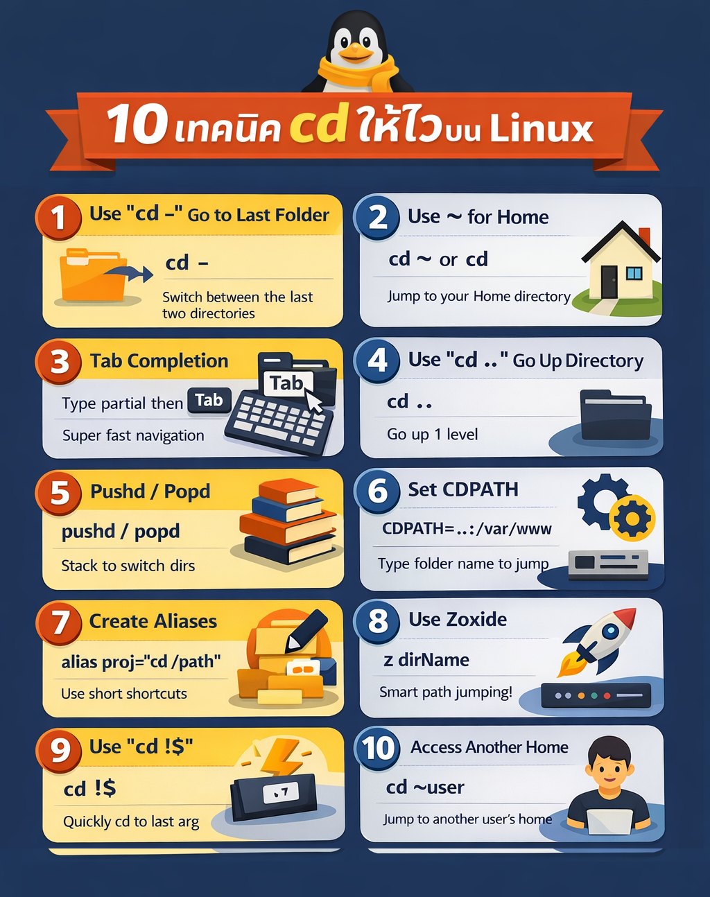 Tips คำสั่ง Linux ใน 1 นาที‼ cd... - ITC Training Center | Facebook