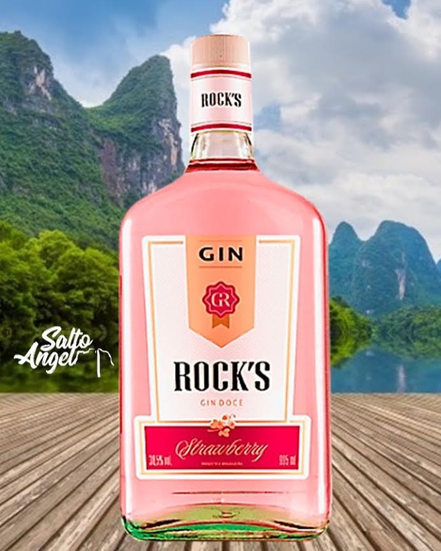 Bebidassaltoangel - Gin Rock's Strawberry 995 ml. É obtido pela ...