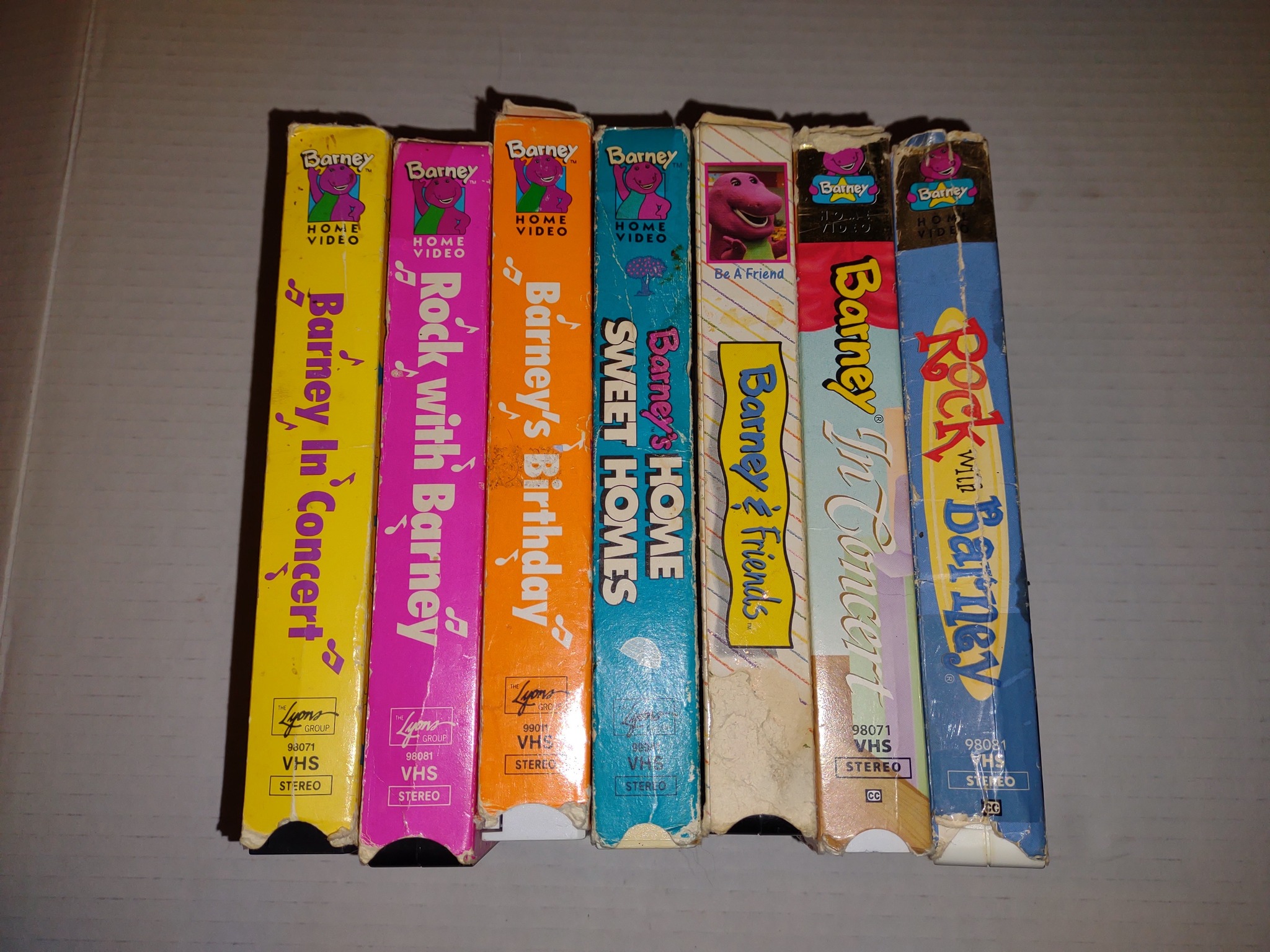 Barney VHS tapes for sale, 3-4 each