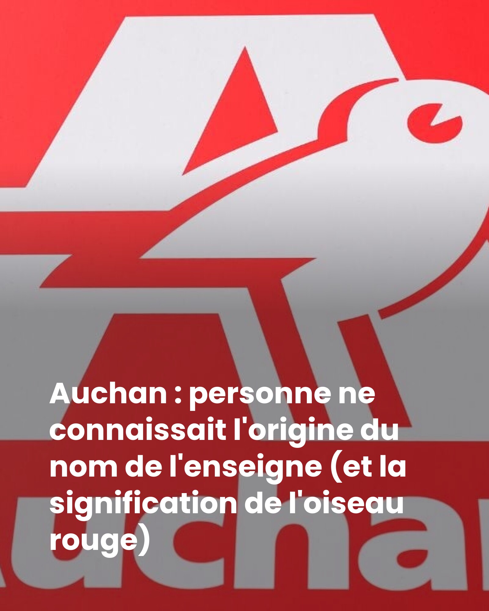 minutebuzz - Derrière le nom Auchan se cache une histoire fascinante. 🦅 ...