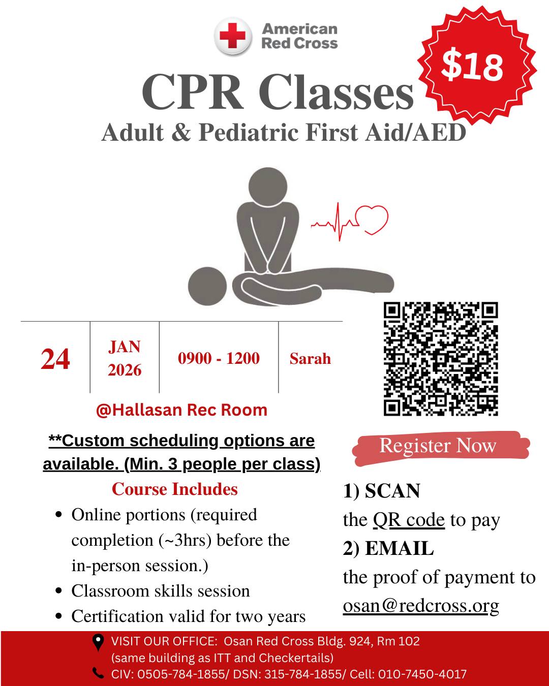 🚨 New CPR... - American Red Cross at Osan Air Base, Korea | Facebook