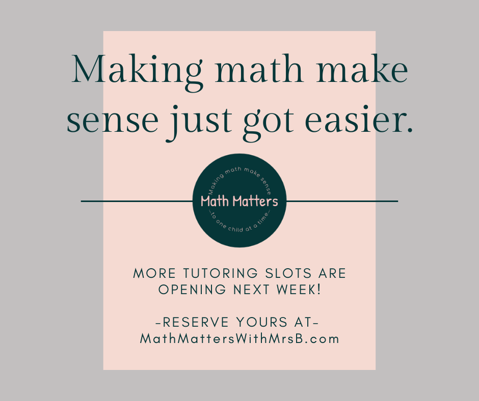 Math Matters with Mrs. B