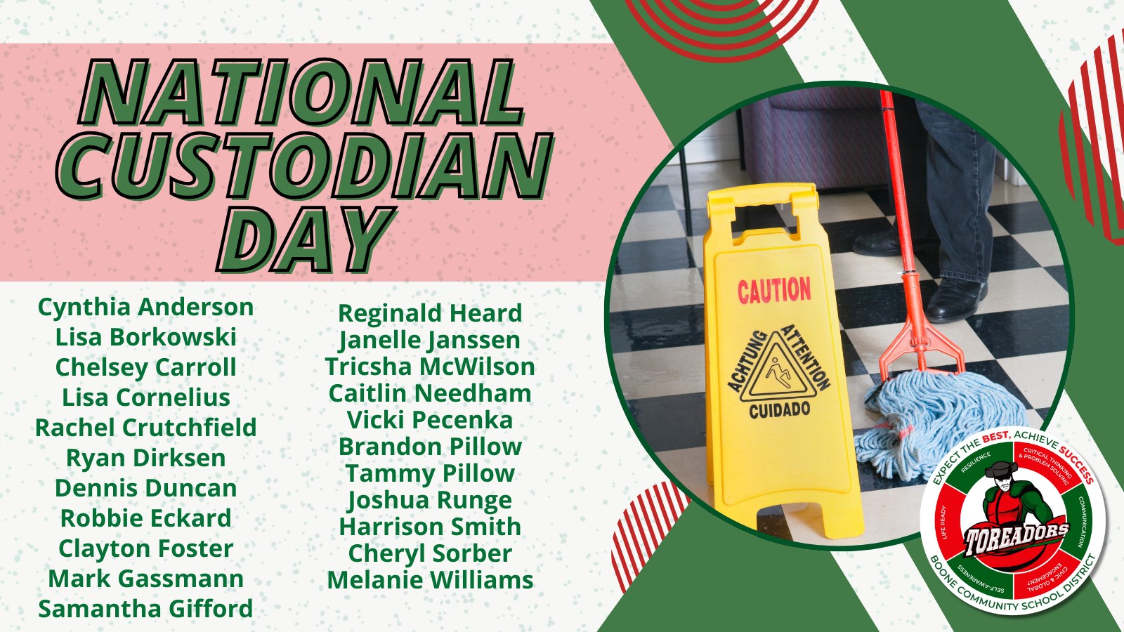 Happy National Custodian... - Boone Community School District | Facebook