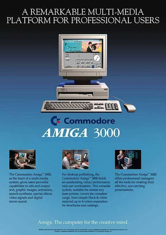 Old - Commodore Amiga 3000, 1990. The Commodore Amiga 3000, released in ...