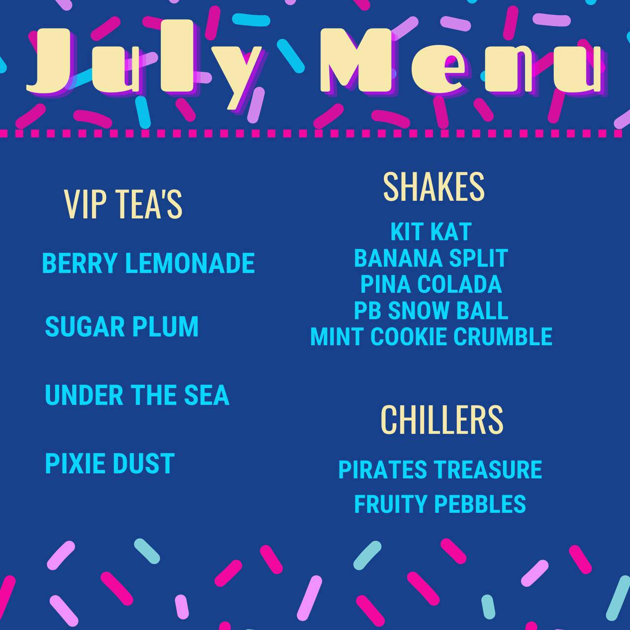 The Station - New month, new shakes, teas, & chillers!!! 🇺🇸🇺🇸🇺🇸JULY’s ...