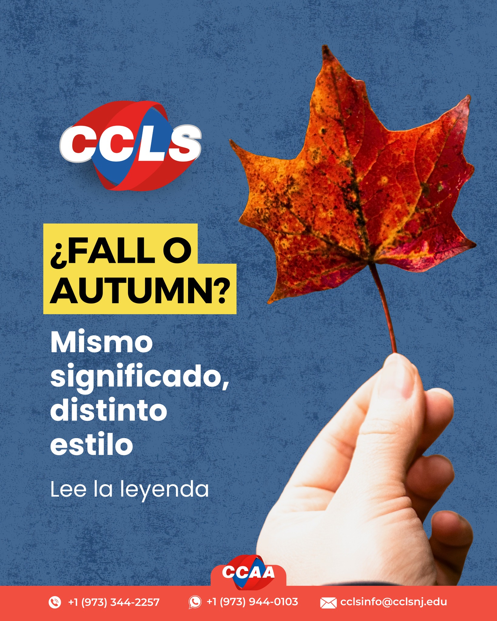 CCLS - Ambas palabras significan otoño, pero hay una diferencia ...