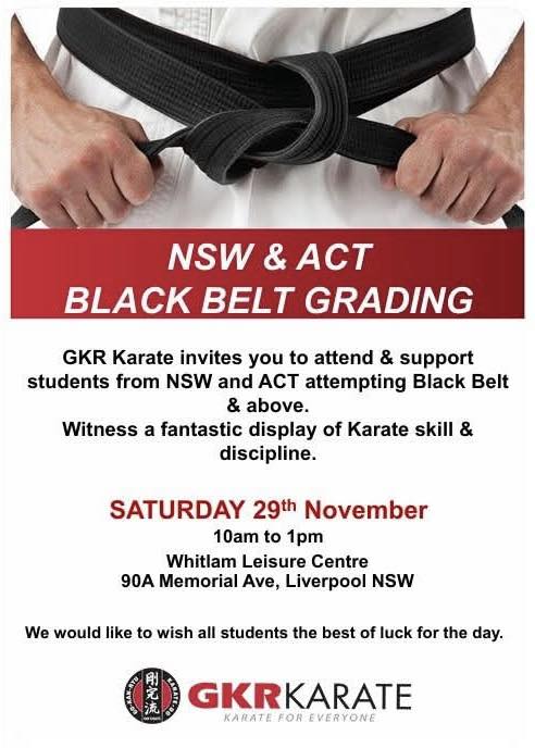 GKR Karate - 🥋BLACK BELT GRADING 2025 🥋 Come and cheer on... | Facebook