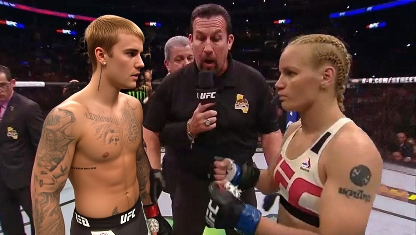 MMA - Justin Bieber vs. Valentina Shevchenko who wins 5 rounds in UFC ...