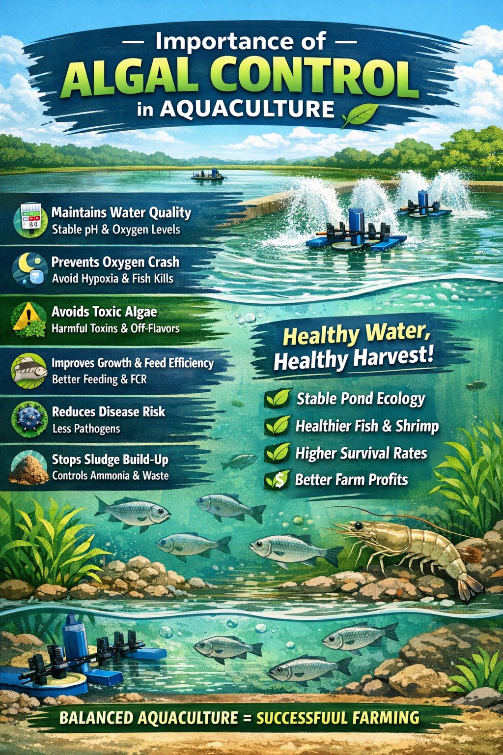 Gallery Detail: Aquaculture Importance Of Algal Control In Aquaculture