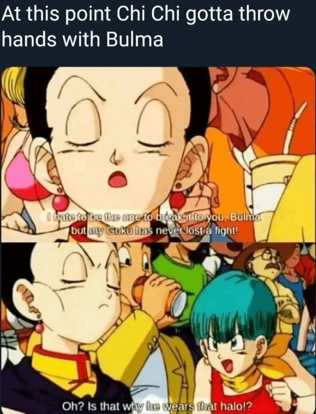 Kid Goten - Chi Chi would win easy but that was a good... | Facebook