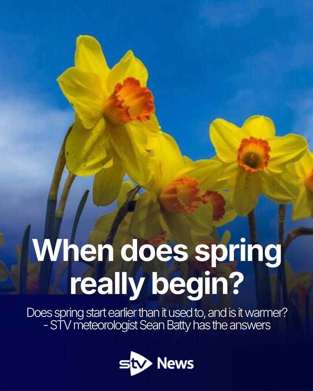 STV - Does spring start earlier than it used to, and is it warmer ...