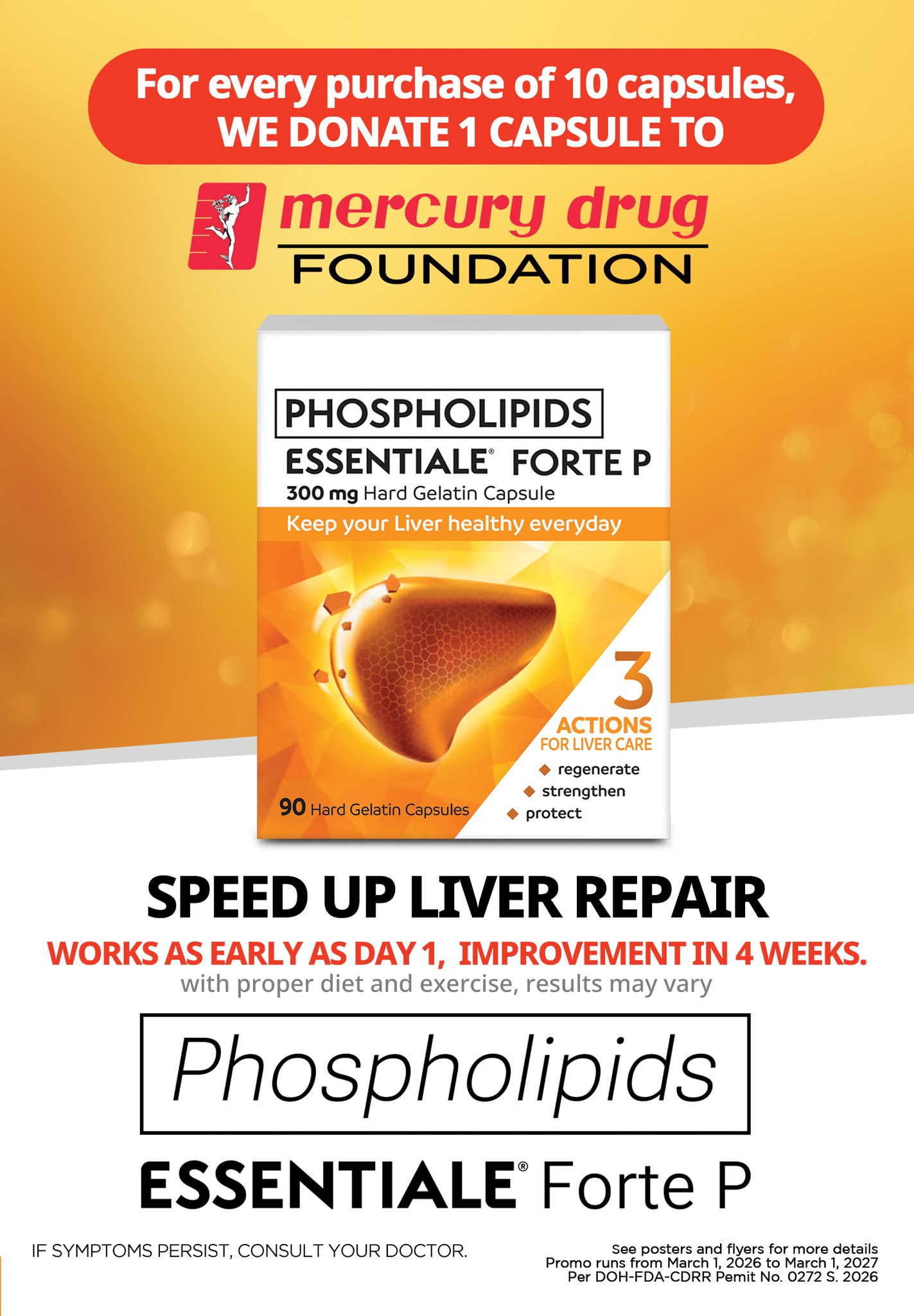 glutathione capsules mercury drug philippines When you take care of your liver, you help take care of others. For every 10 of Phospholipids (Essentiale Forte P) purchased, we donate 1 capsule to the Foundation Supplements for all athletes Withdrawal Symptoms, Detox & ขนาด:250 กรัม (8.8 ออนซ์) Safe B12 for Long-Term Use in Pets