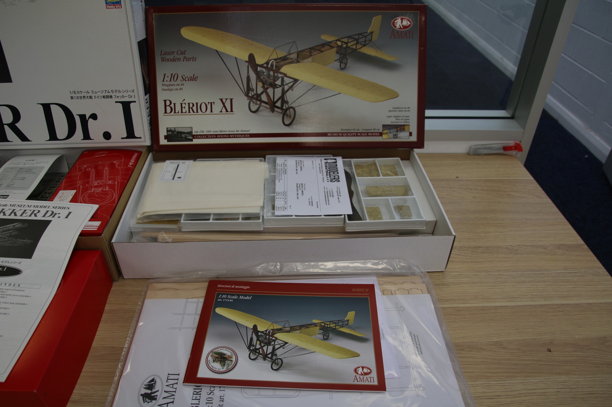 Hasagawa 1/8 DR-1 triplane museum model. Another very expensive kit.