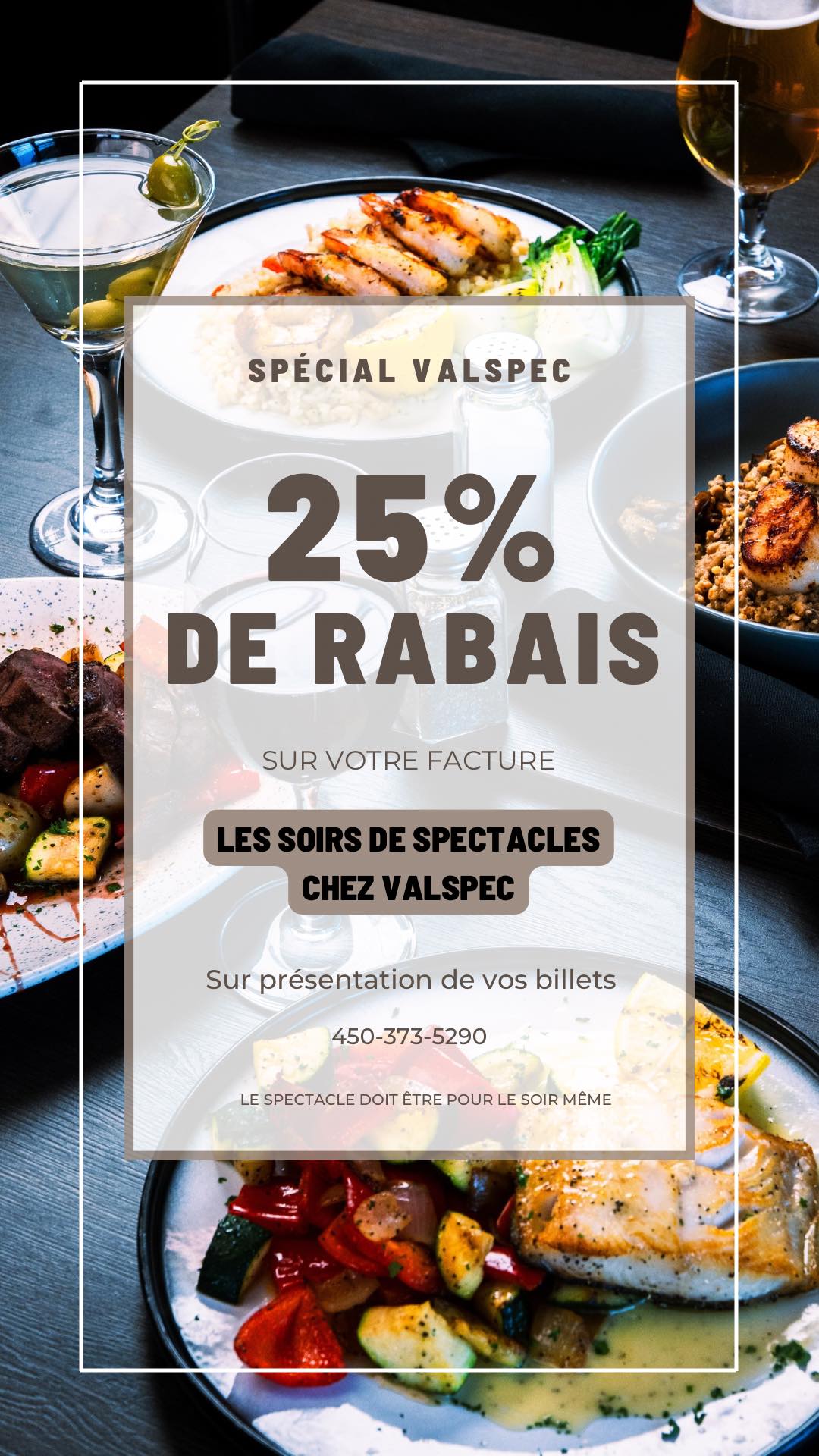 Le - Soirée spectacle chez Valspec Envie de vous gâter avec une soirée ...