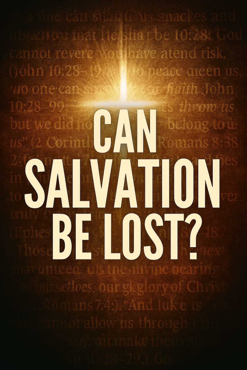 Tony - Can a Christian Lose Salvation? First, let’s define what a ...