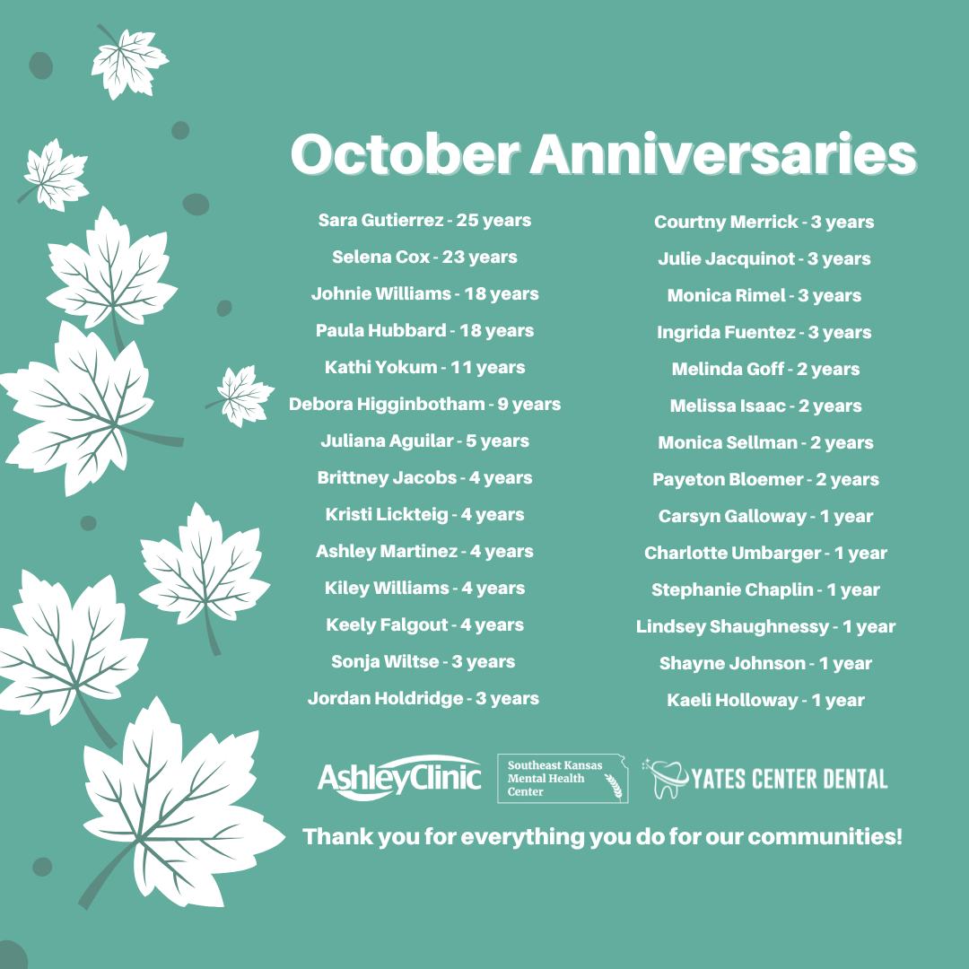 Ashley - 🎃🍁 Celebrating Our October Work Anniversaries! 🍁🎃 This month ...