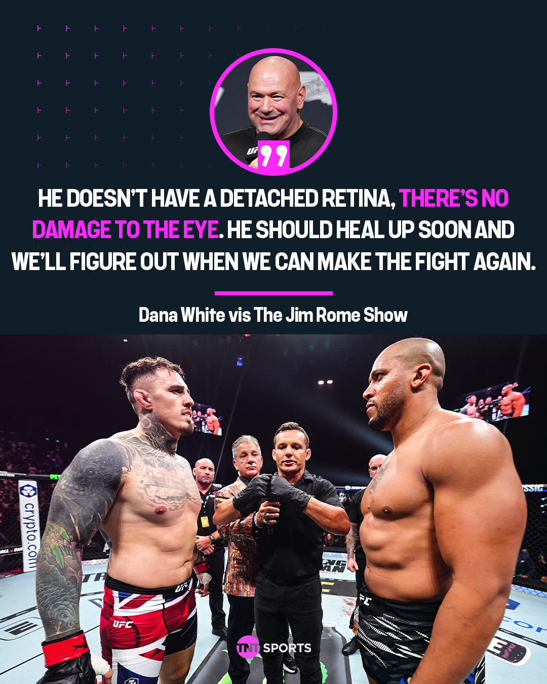 TNT - Dana White provides an update on Tom Aspinall and confirms plans ...