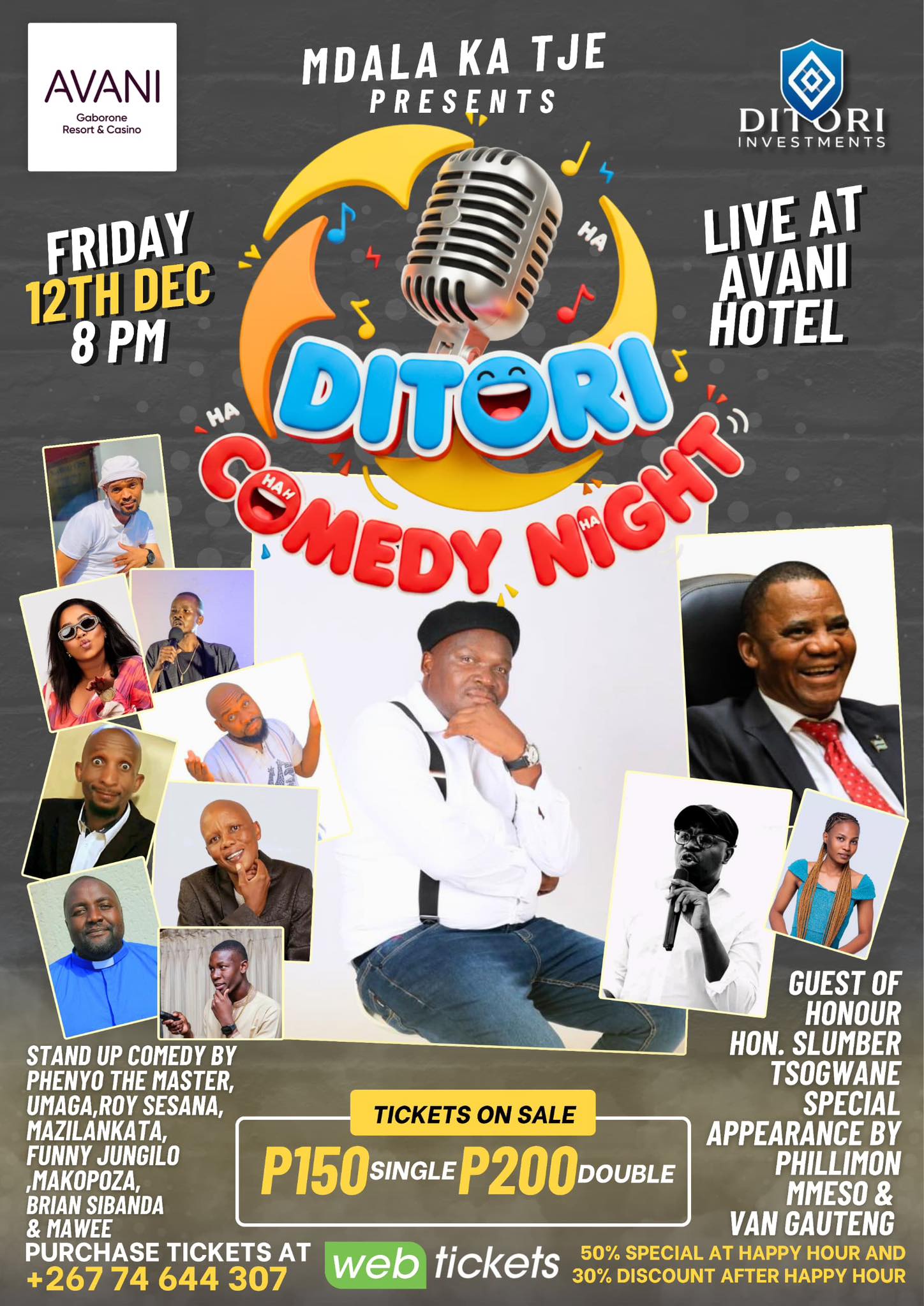 Mdala - Ka di thwelufu ko Avani Gaborone Resort & Casino Tickets ...